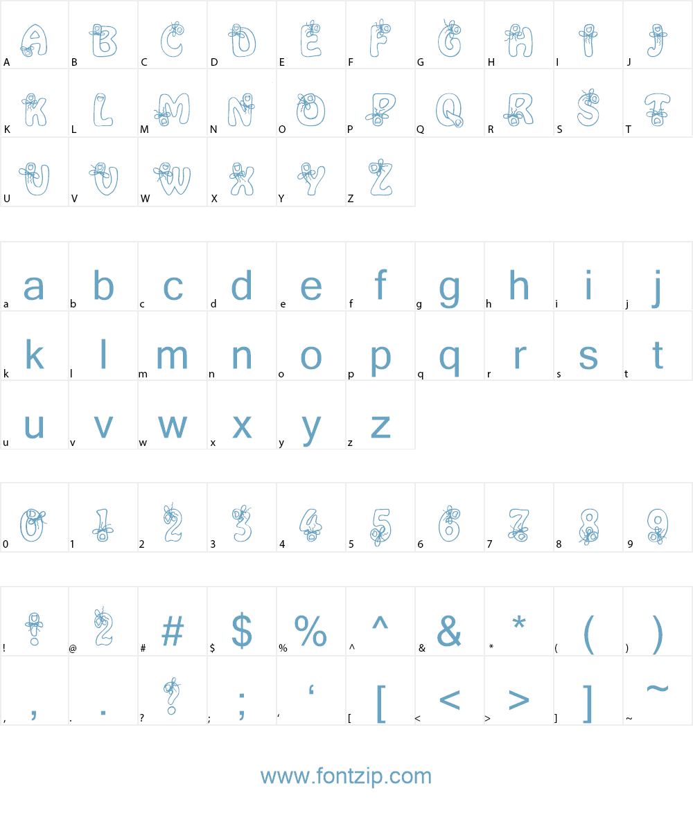 Alpha Remember Font Character